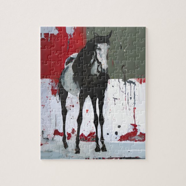 Pinto Horse  Jigsaw Puzzle (Vertical)
