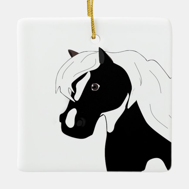 Pinto Pony Ornament (Front)