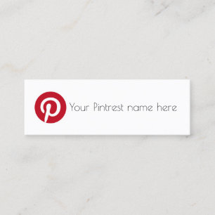 pintrest social media blog creator business card