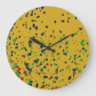 PINTS MOLD COLORS BY MASANSER PIXELAT LARGE CLOCK