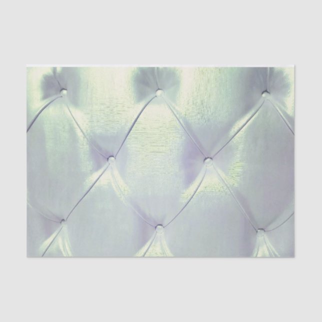 Pintuck satin look silver blue tissue paper (Front)