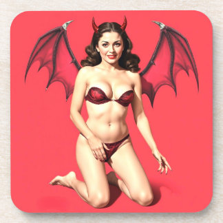 PINUP BRUNETTE DEVIL COASTER