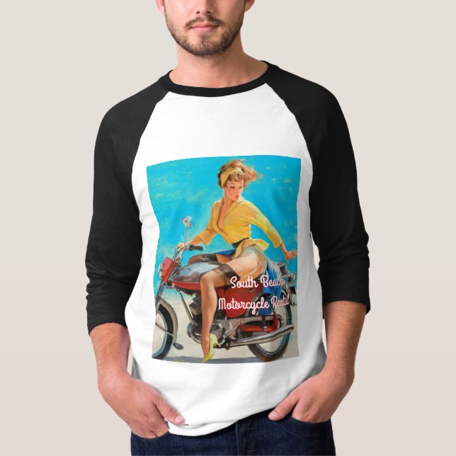 Pinup Motorcycle T-Shirt (Front)