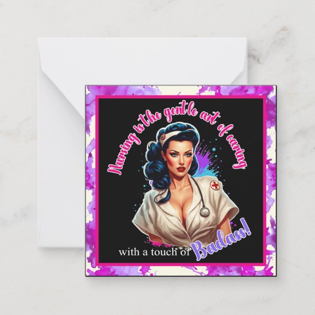 Pinup_ Nurse Badass Card (Front)