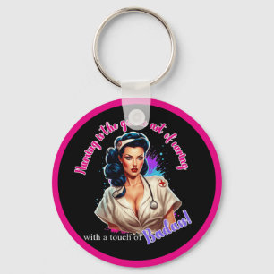 Pinup_  Nurse Badass Key Ring