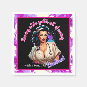 Pinup_ Nurse Badass  Napkin