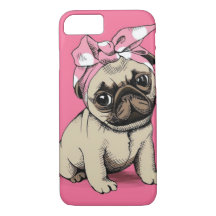 Pinup Pug Dog iPhone 7 case