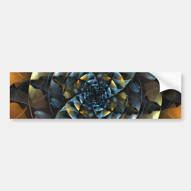 Pinwheel Abstract Art Bumper Sticker (Front)