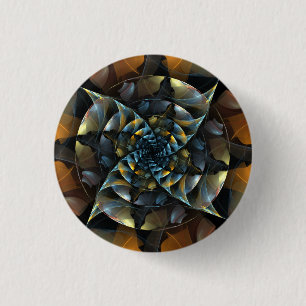 Pinwheel Abstract Art Button (round)