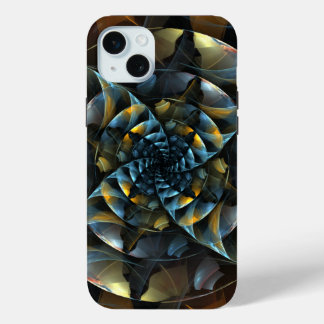 Pinwheel Abstract Art iPhone 15 Mini Case