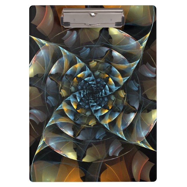 Pinwheel Abstract Art Clipboard (Front)