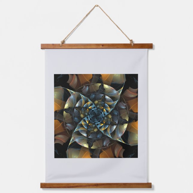 Pinwheel Abstract Art Hanging Tapestry (Front)