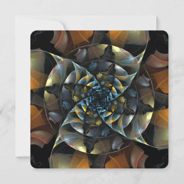 Pinwheel Abstract Art Invitation (Front)