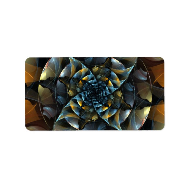 Pinwheel Abstract Art Label (Front)