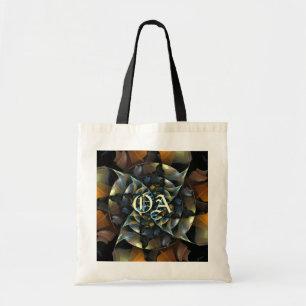 Pinwheel Abstract Art Monogram Bag
