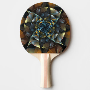 Pinwheel Abstract Art Ping Pong Paddle