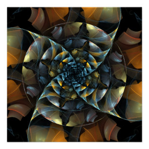 Pinwheel Abstract Art Poster
