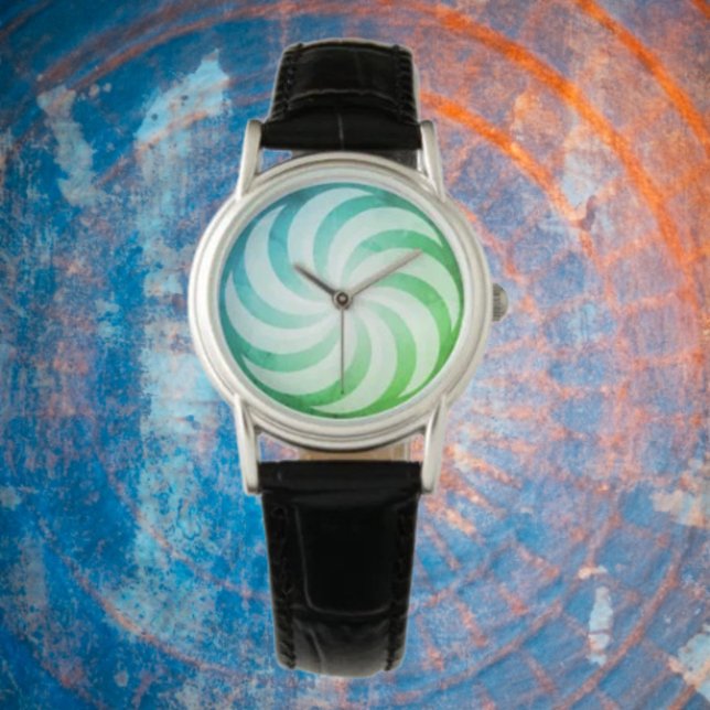 Pinwheel Blue Green Watch (Creator Uploaded)