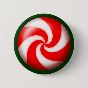 PINWHEEL CANDY by SHARON SHARPE 6 Cm Round Badge