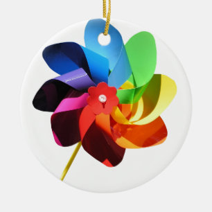 Pinwheel Ceramic Ornament