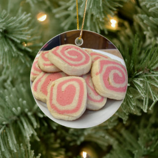 Pinwheel Cookies Ceramic Ornament
