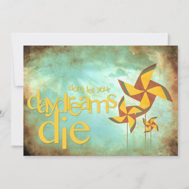 pinwheel daydreams invitation (Front)