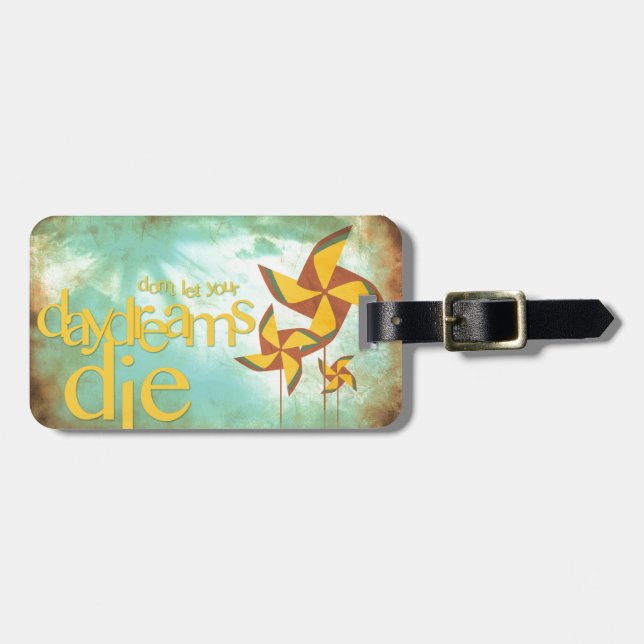 pinwheel daydreams luggage tag (Front Horizontal)