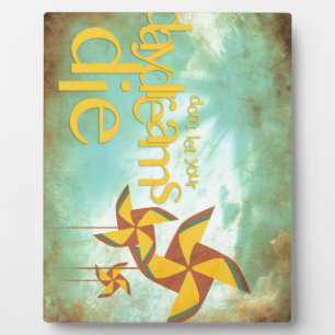 pinwheel daydreams plaque