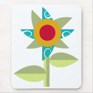Pinwheel Flower Mouse Pad