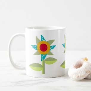 Pinwheel Flowers Coffee Mug