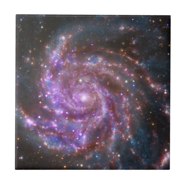 Pinwheel Galaxy Ceramic Tile (Front)