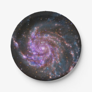 Pinwheel Galaxy Paper Plate