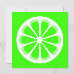 pinwheel lime invitation