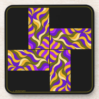 PINWHEEL MOD COASTER SET.  