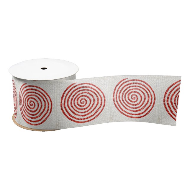 PINWHEEL MOSAIC 3" Wide Satin Ribbon (Spool)