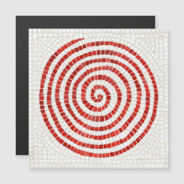 PINWHEEL MOSAIC 5.25" Square Thin Magnetic Card (Front/Back)