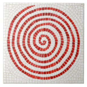 Pinwheel Mosaic 6"x6" Ceramic Tile