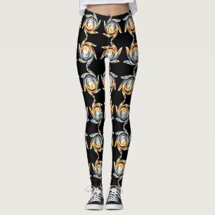 Pinwheel of life leggings