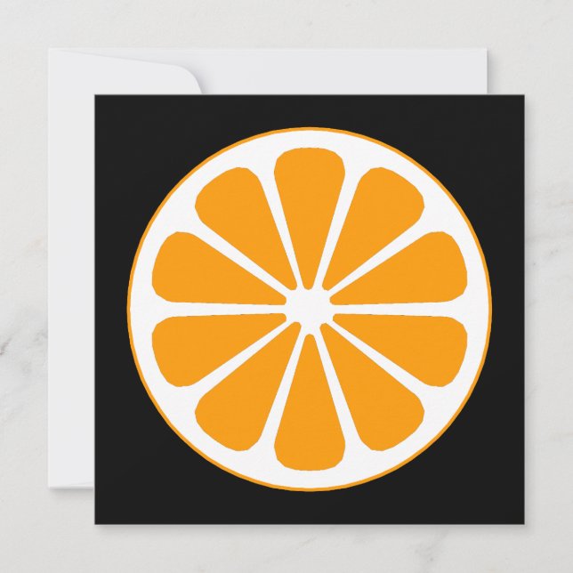 pinwheel orange invitation (Front)