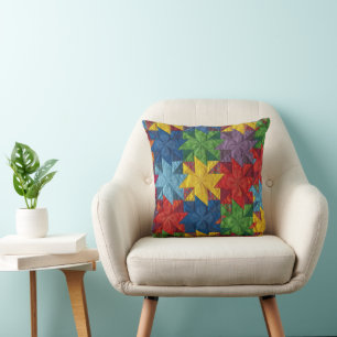 Pinwheel Patchwork Quilt Pattern Cushion