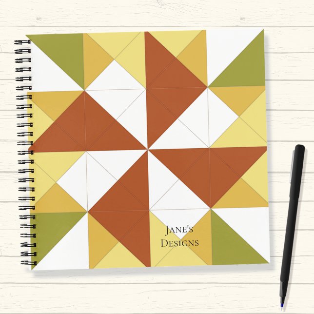 Pinwheel Quilt Bock Quilters Notebook (Creator Uploaded)