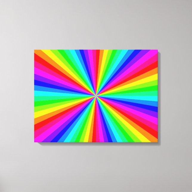 PINWHEEL RAINBOW CANVAS PRINT (Front)