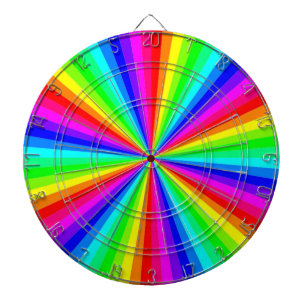 PINWHEEL RAINBOW DARTBOARD