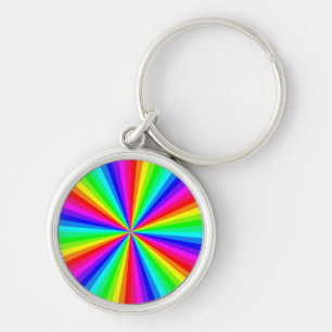 PINWHEEL RAINBOW KEY RING