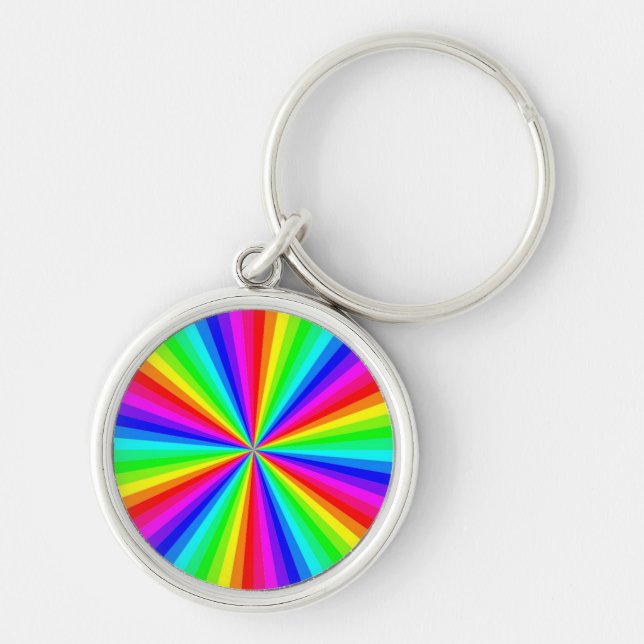 PINWHEEL RAINBOW KEY RING (Front)