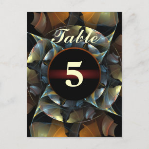 Pinwheel Table Number Postcard