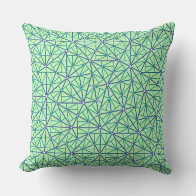 Pinwheel Tiling Throw Pillow (Aperiodic Tiling) (Front)