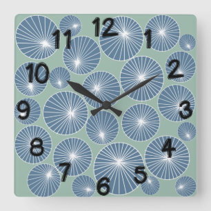 Pinwheels Acrylic Wall Clock