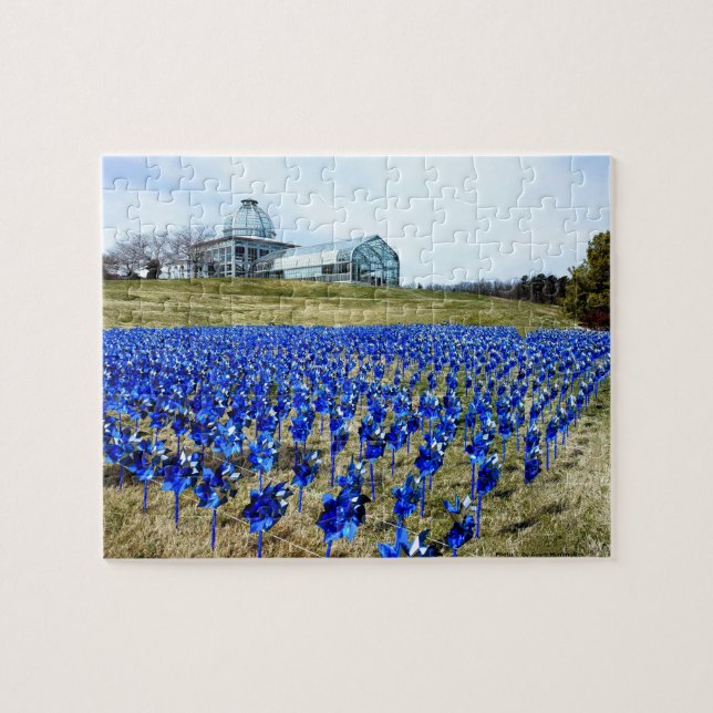 Pinwheels Garden LGBG Richmond VA Jigsaw Puzzle (Horizontal)