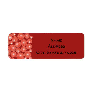 Pinwheels return address label